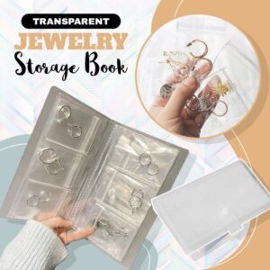 Transparent Jewellery Storage Book Set with 30 ZIP BAGS