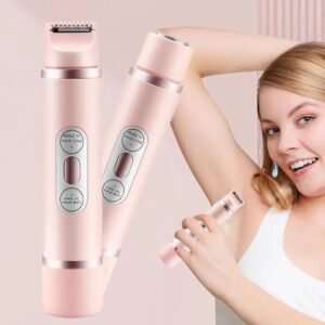 2 in 1 Electric Shaver for Women, 1 Box Rechargeable Electric Shaver & Accessories, Wet and Dry Use Body Trimmer for Home & Travel, Halloween